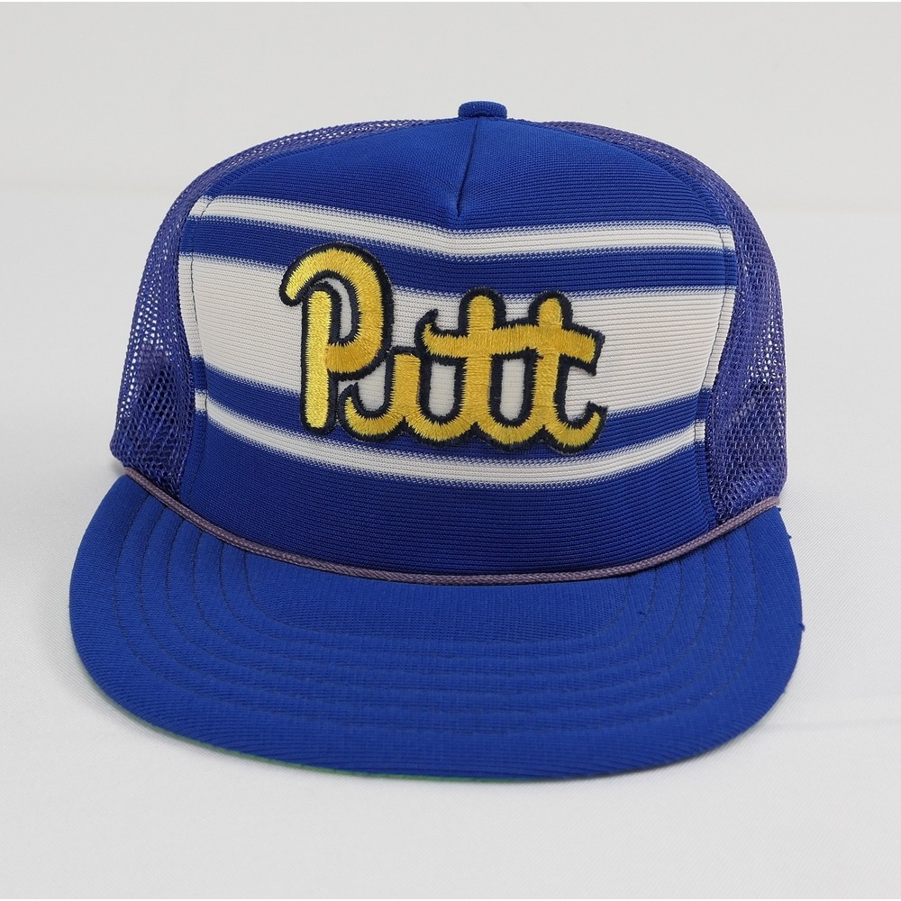 VTG 80s "Pitt" Trucker Snapback University of Pittsburgh Panthers Hat Toppers